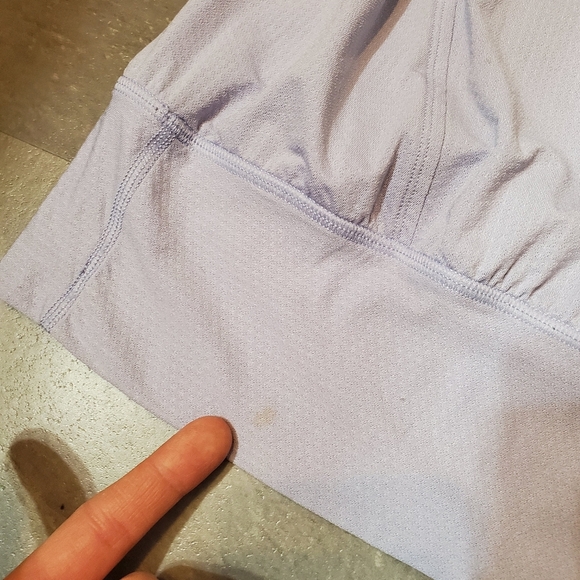Lululemon No Limits Tank. 2 in 1 bra & tank. Bluish grey purple. Size 8. - Picture 10 of 10